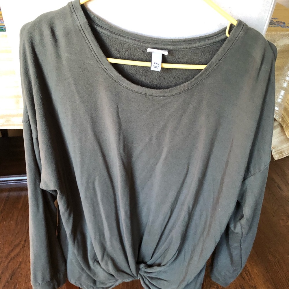 XXL Olive Twist sweater